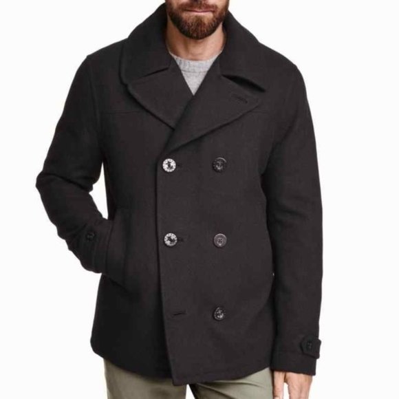 h&m peacoat